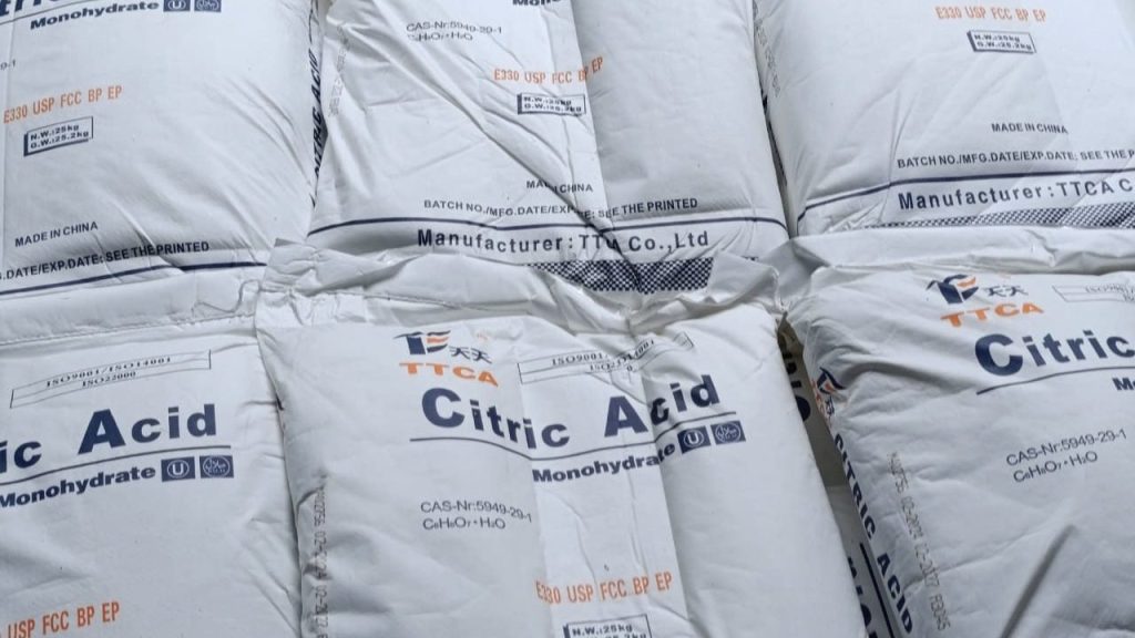  ترخیص گمرکی اسید سیتریک خوراکی