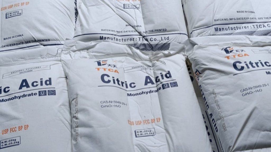 واردات اسید سیتریک خشک و آبدار